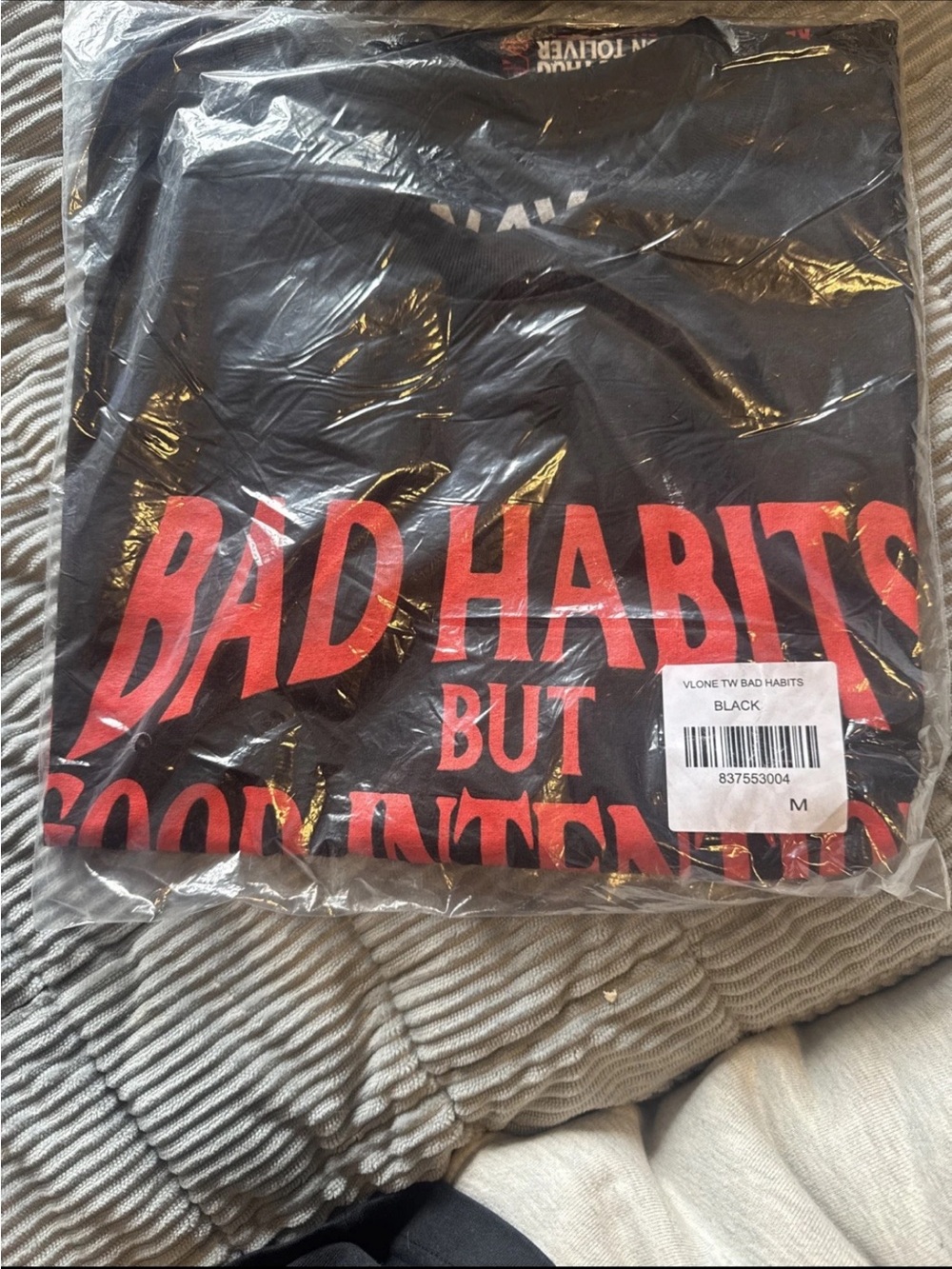 Men’s tshirt Vlone x Bad Habits